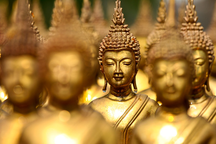 Buddhafiguren als Deko