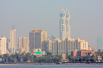 Blick auf die Skyline von Bombay