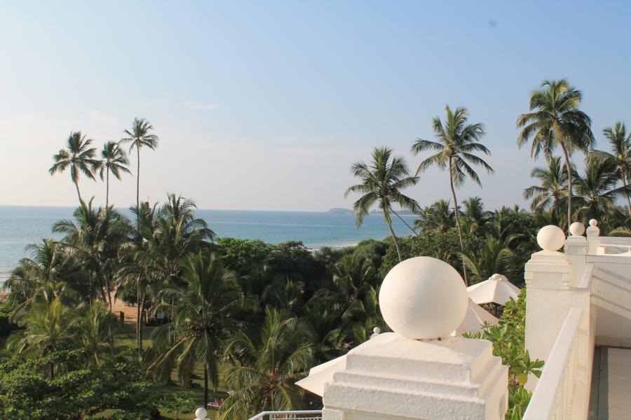 Blick vom Balkon des Hotels Vivanta by Taj